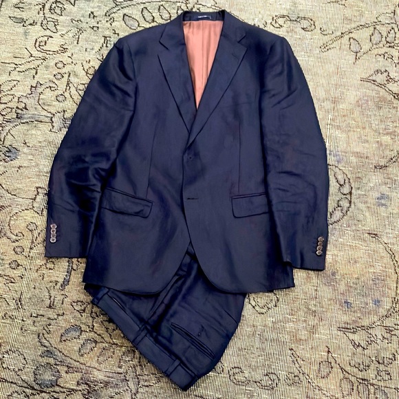 Suitsupply Suits & Blazers Suitsupply Classic Navy Linen Suit
